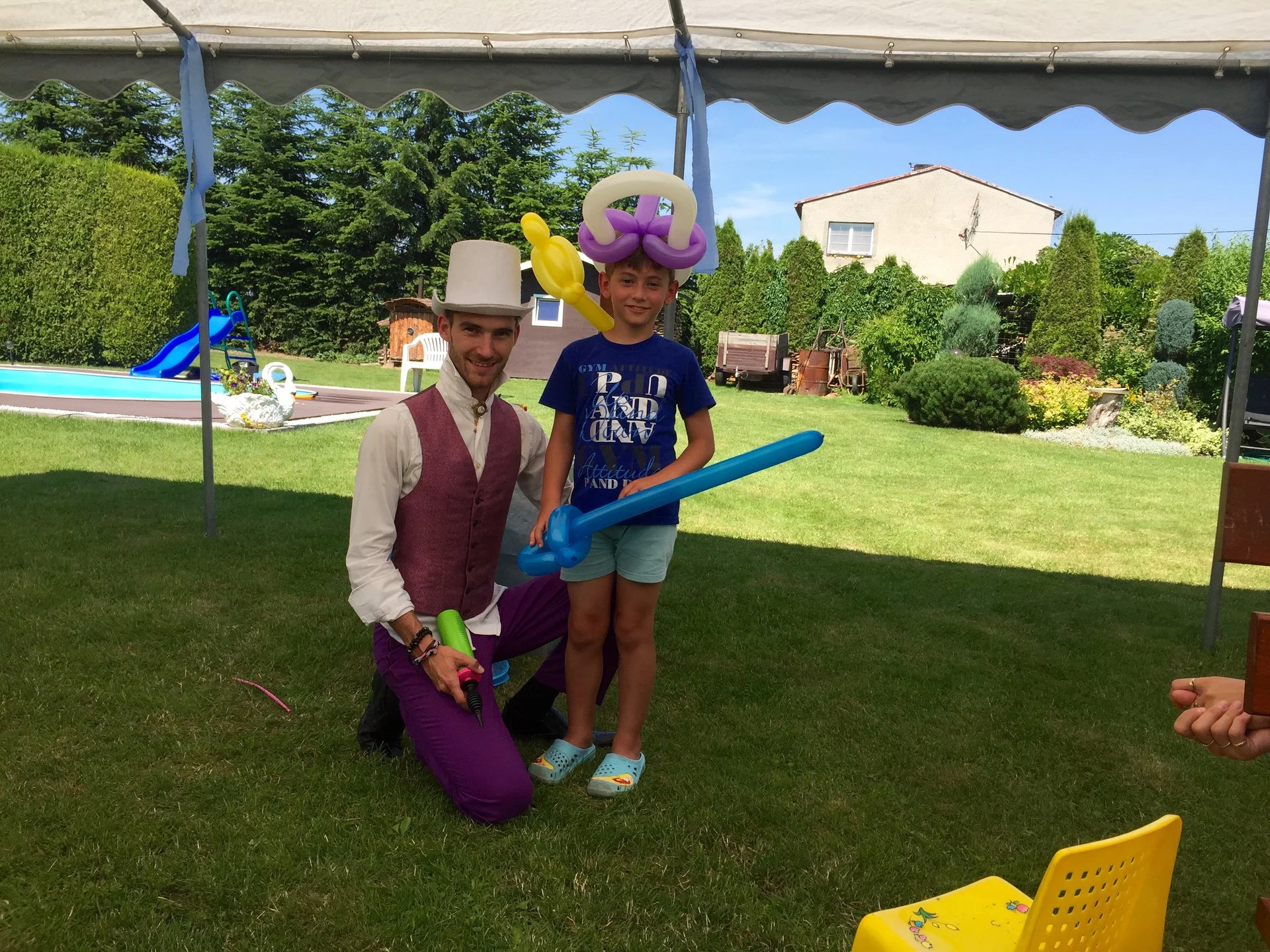 Rohov, oslava s kouzelníkem