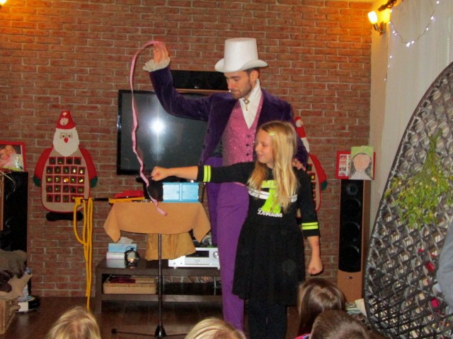 Oslava s kouzelníkem, Hřebeč, Kladno.