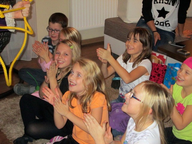 Oslava s kouzelníkem, Hřebeč, Kladno.