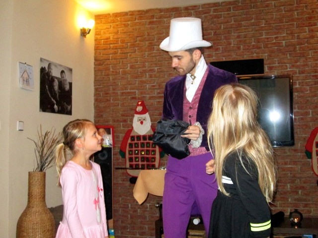 Oslava s kouzelníkem, Hřebeč, Kladno.