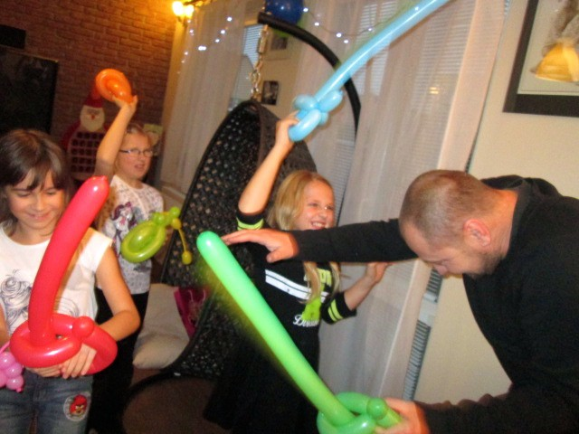 Oslava s kouzelníkem, Hřebeč, Kladno.