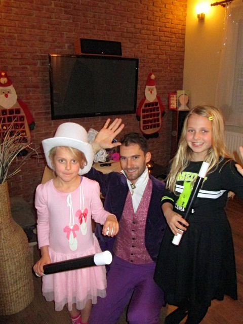 Oslava s kouzelníkem, Hřebeč, Kladno.