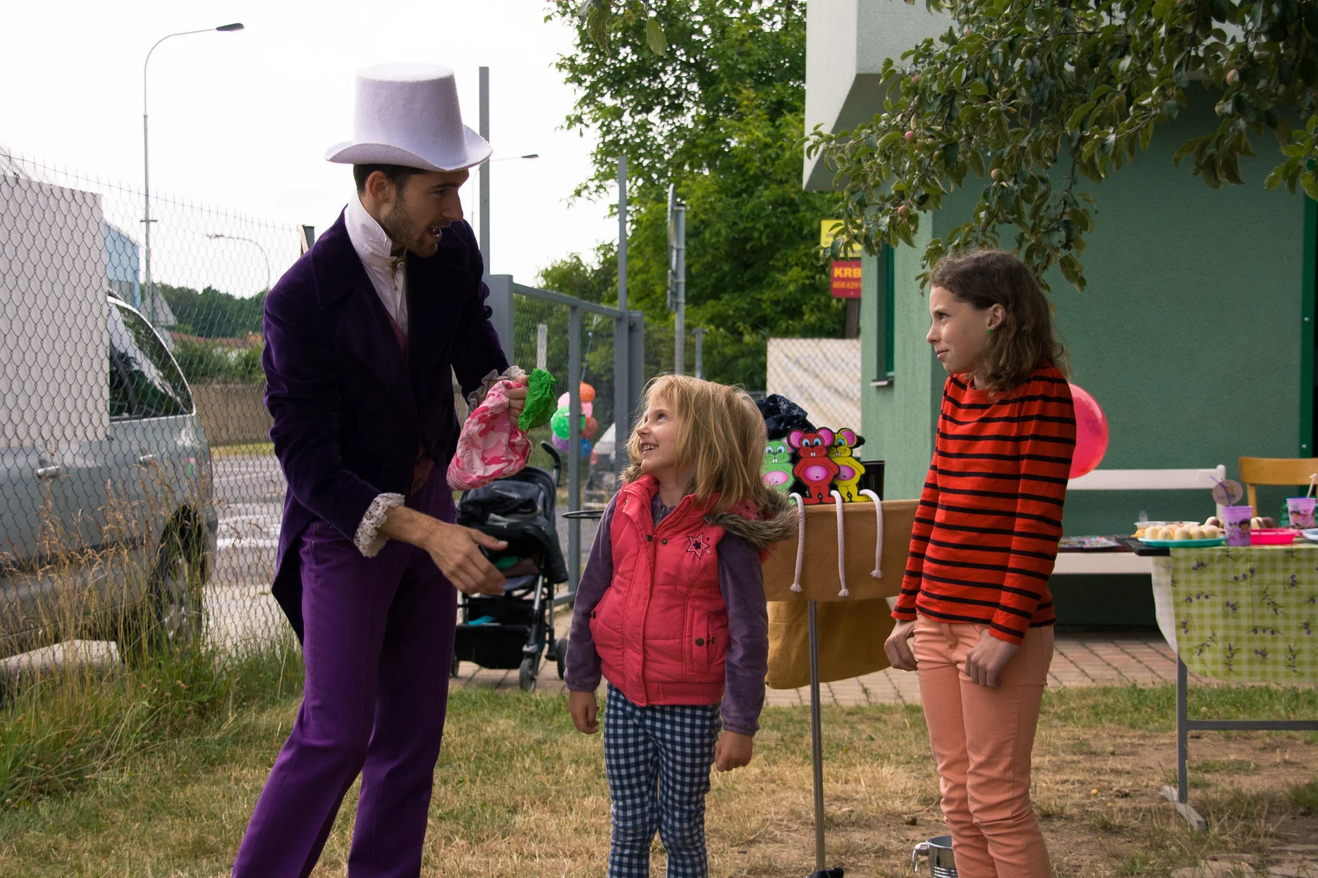 Narozeniny Vinoř, kouzelník Martin kouzlí pro děti.