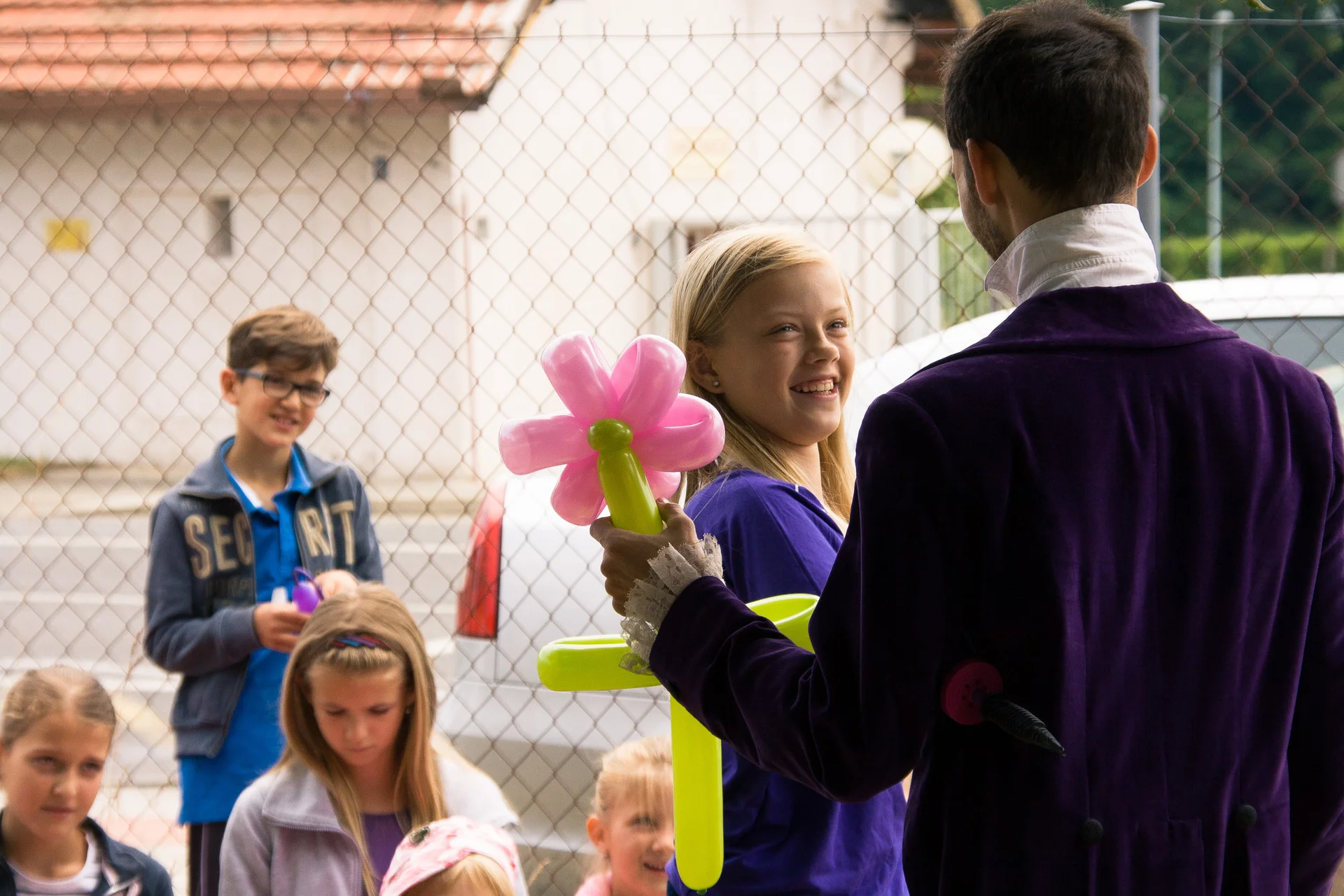 Narozeniny Vinoř, kouzelník Martin kouzlí pro děti.