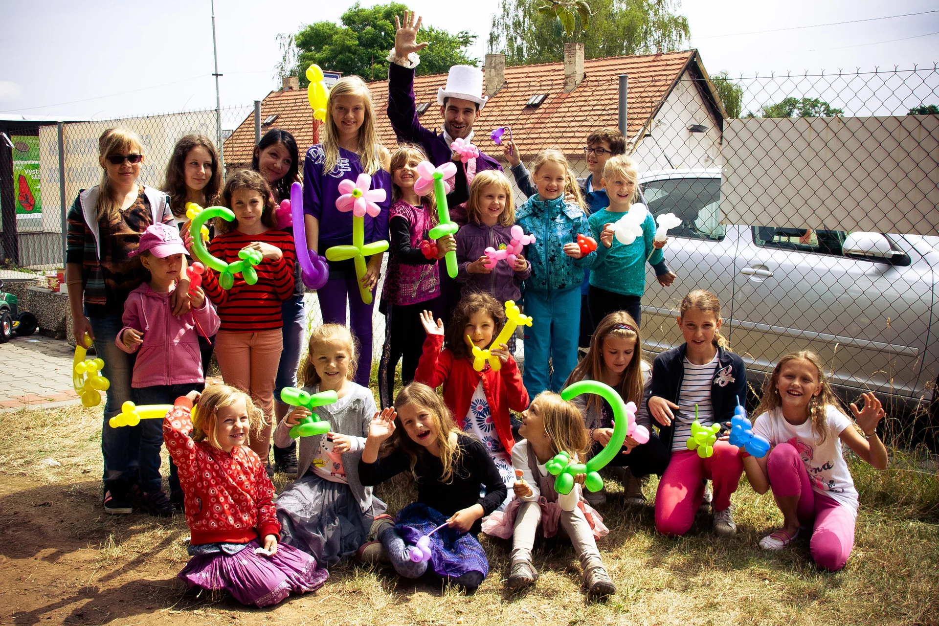 Narozeniny Vinoř, kouzelník Martin kouzlí pro děti.