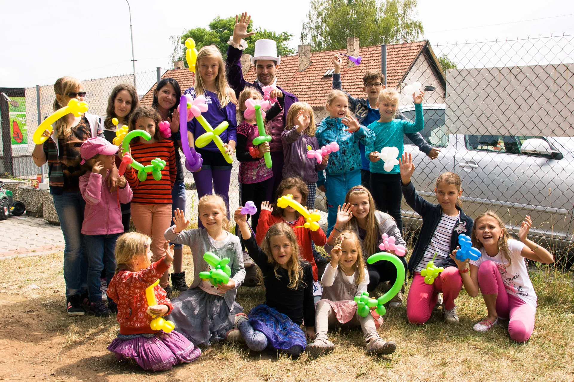 Narozeniny Vinoř, kouzelník Martin kouzlí pro děti.