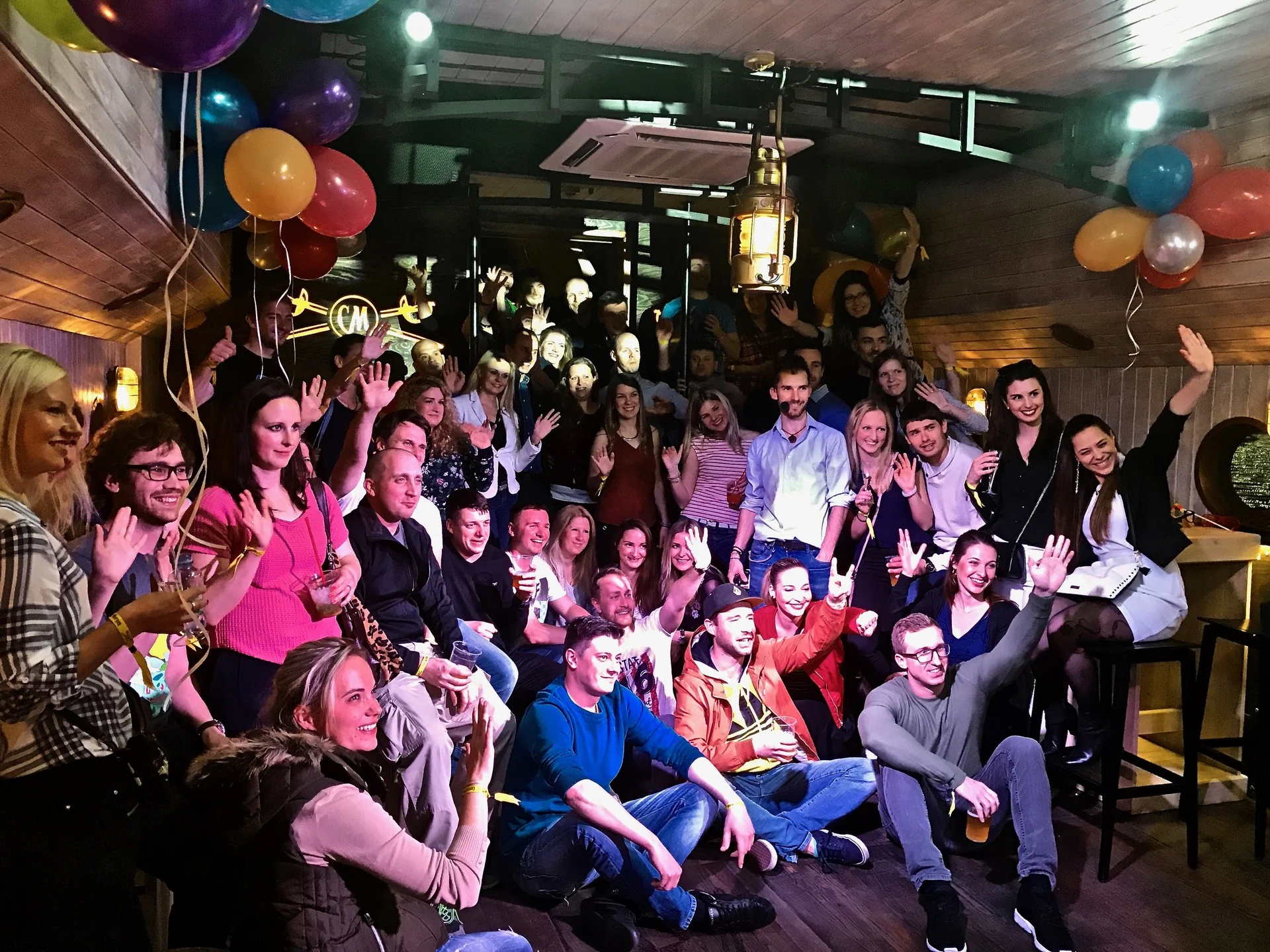 Oslava 30. narozenin, Pavel, Jaromír a spousta přátel. Loď Captain Morgan, Praha