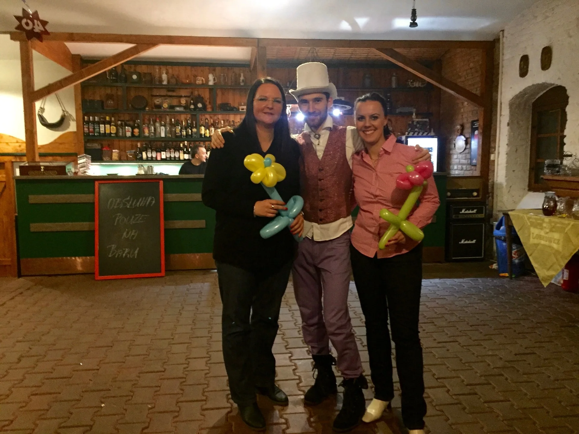 oslava 40. narozenin, Praha Vinoř. Hoffmanův dvůr.