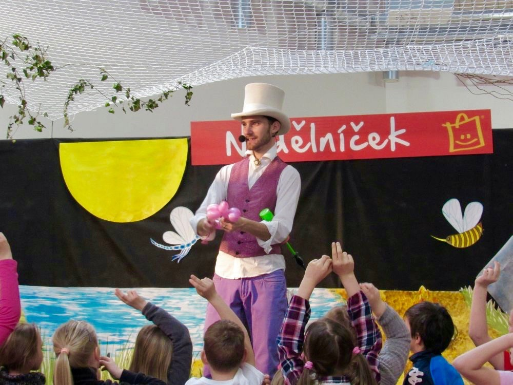 Nedělníček, kouzelník Brno, vystoupení pro děti