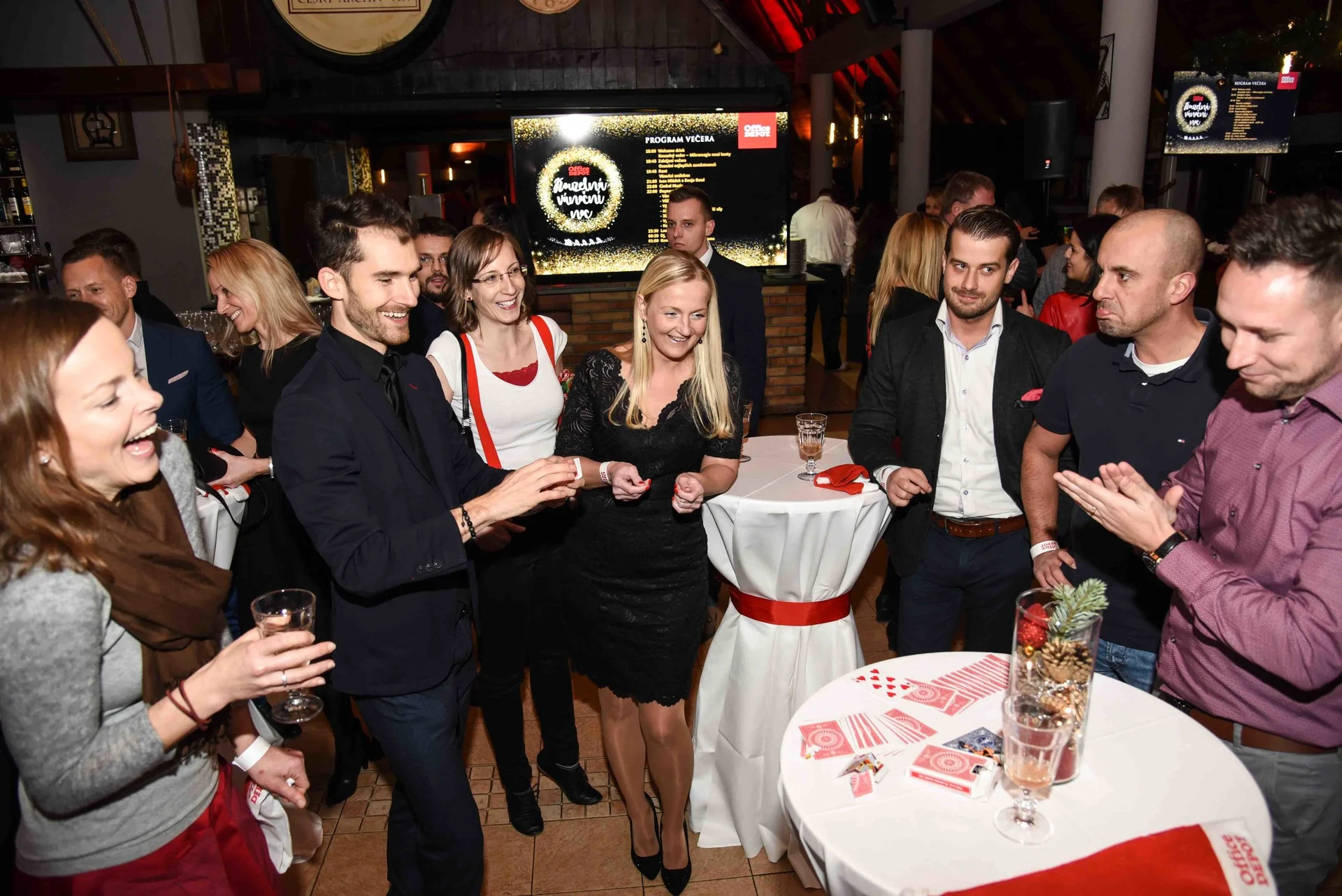 Office Depot, mikromagie na firemním večírku, Koliba Praha