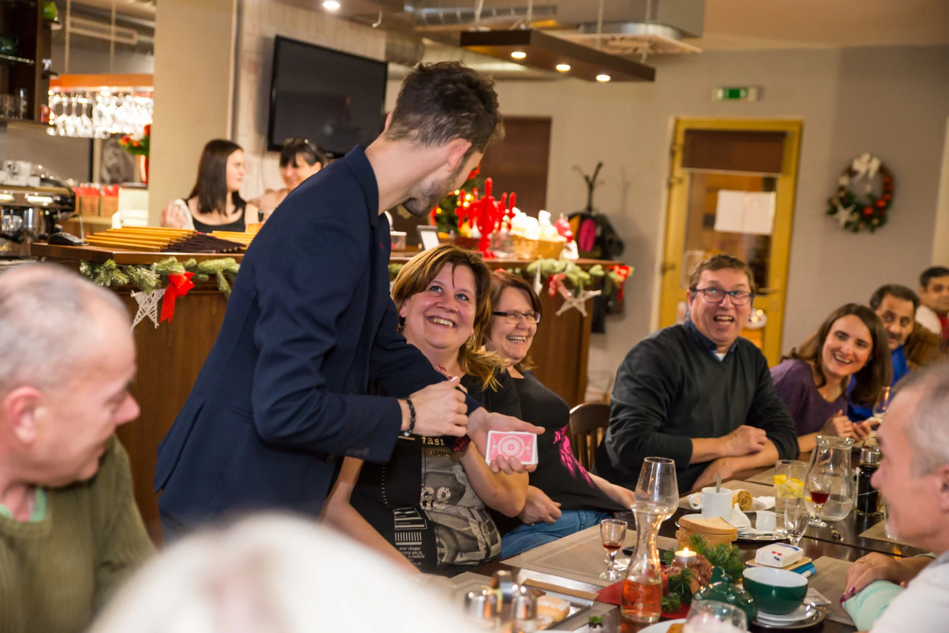 Postoloprty, vánoční večírek, kouzelník Martin