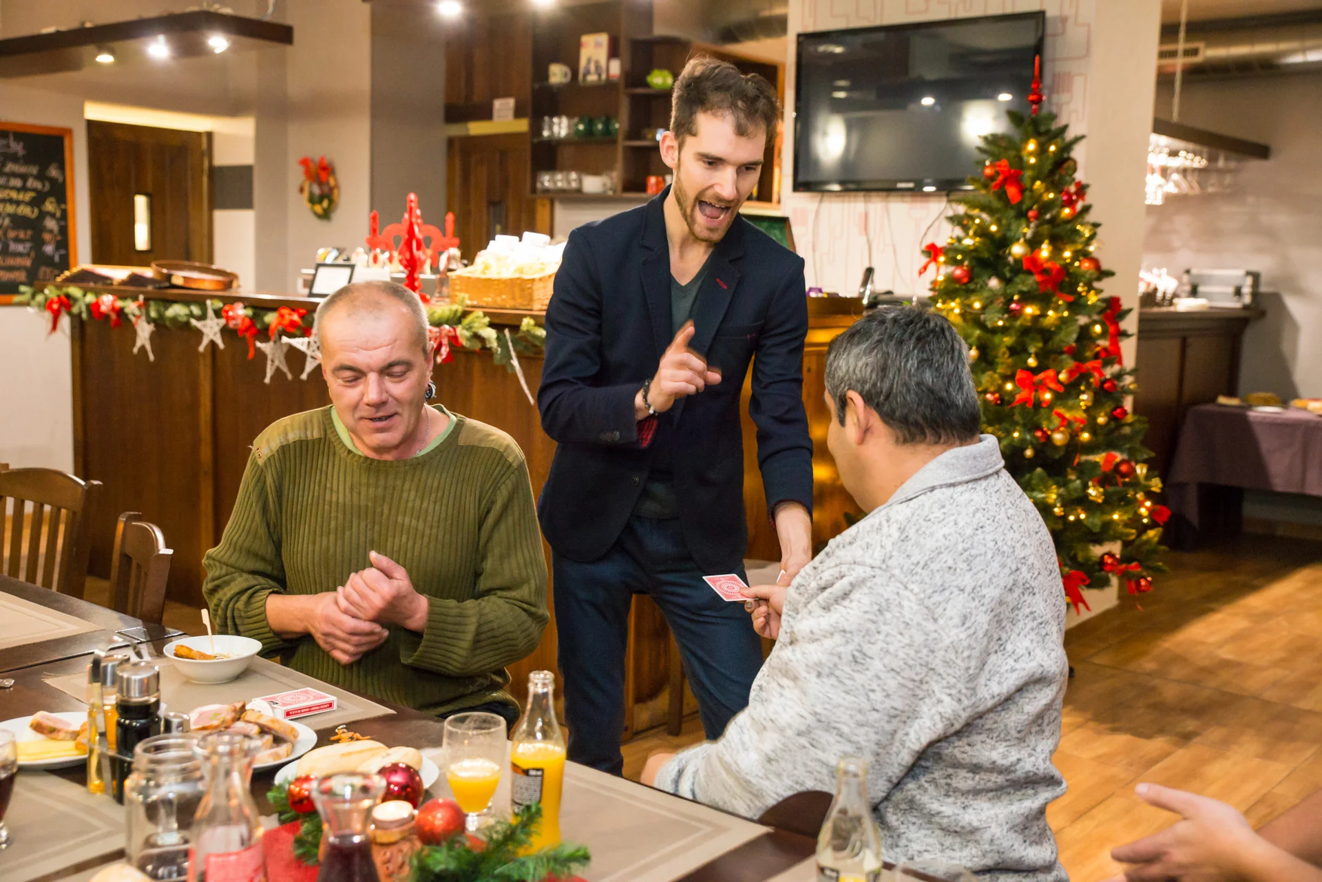 Postoloprty, vánoční večírek, kouzelník Martin