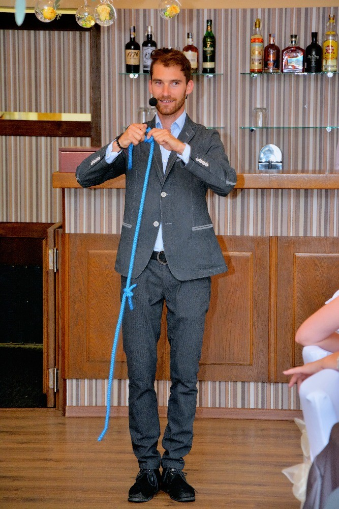 Litoměřice, Grandhotel Salva, zábava na svatbu, kouzelník Martin