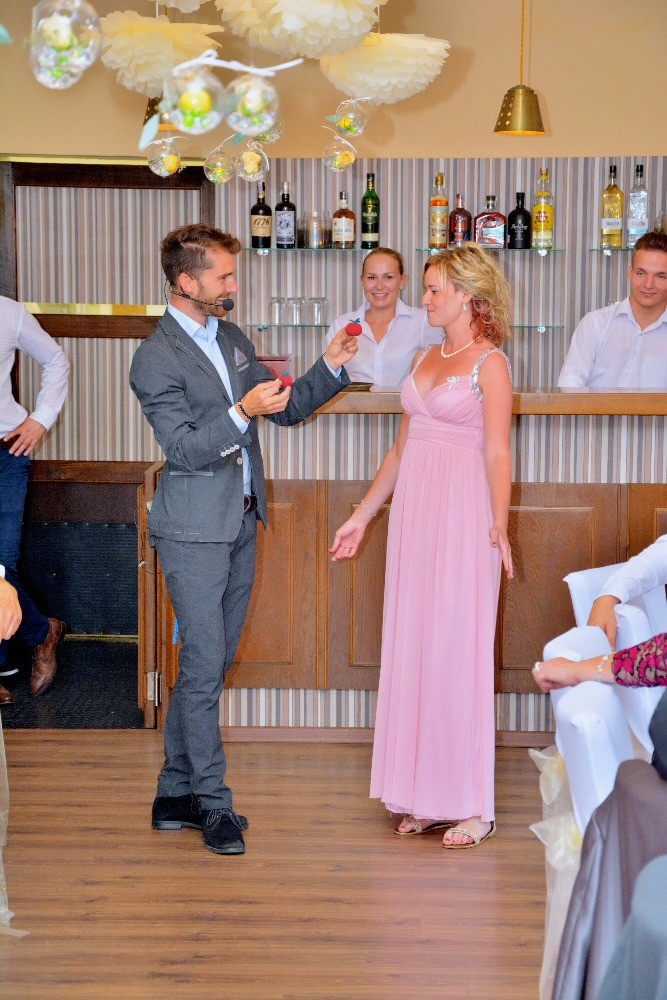 Litoměřice, Grandhotel Salva, zábava na svatbu, kouzelník Martin