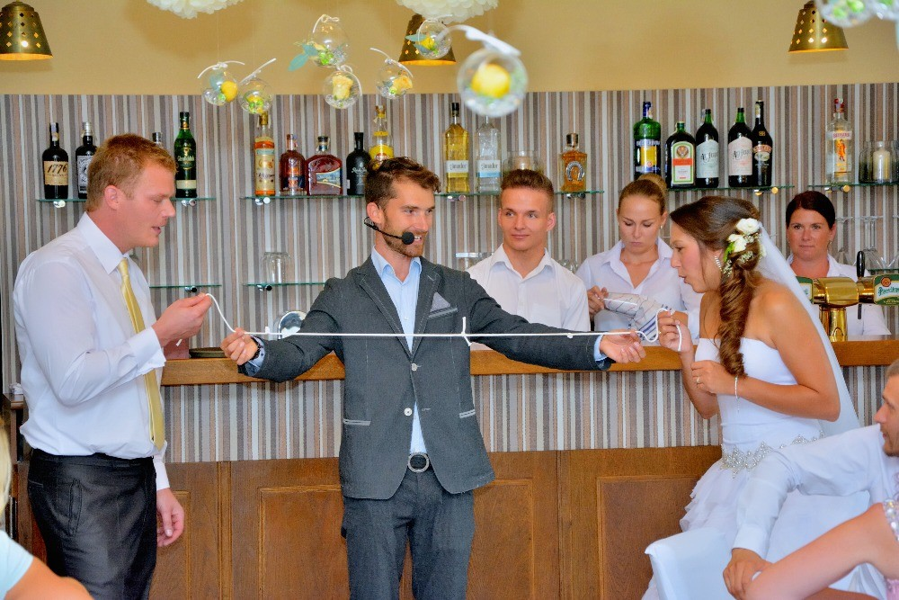 Litoměřice, Grandhotel Salva, zábava na svatbu, kouzelník Martin