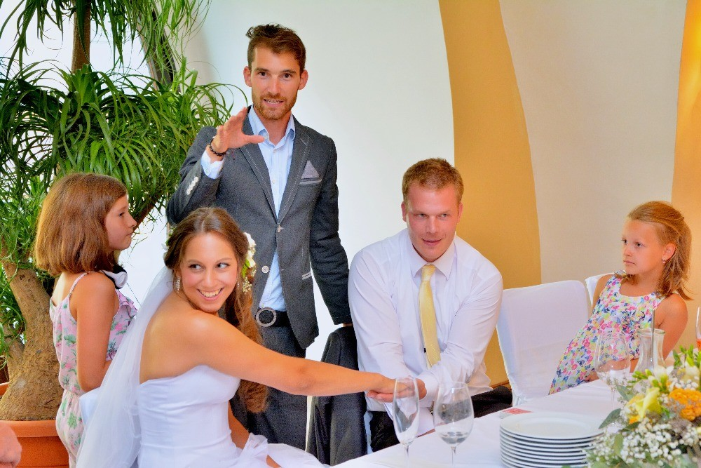 Litoměřice, Grandhotel Salva, zábava na svatbu, kouzelník Martin