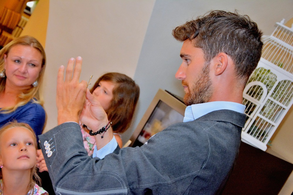 Litoměřice, Grandhotel Salva, zábava na svatbu, kouzelník Martin