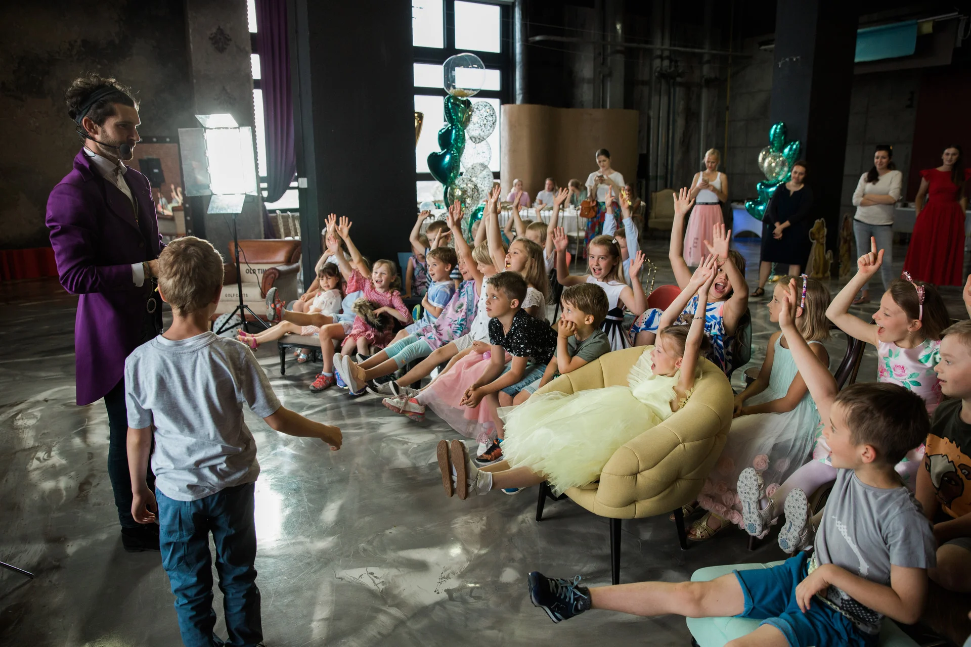 Oslava 7. narozenin, kouzelník Praha, Hostivař