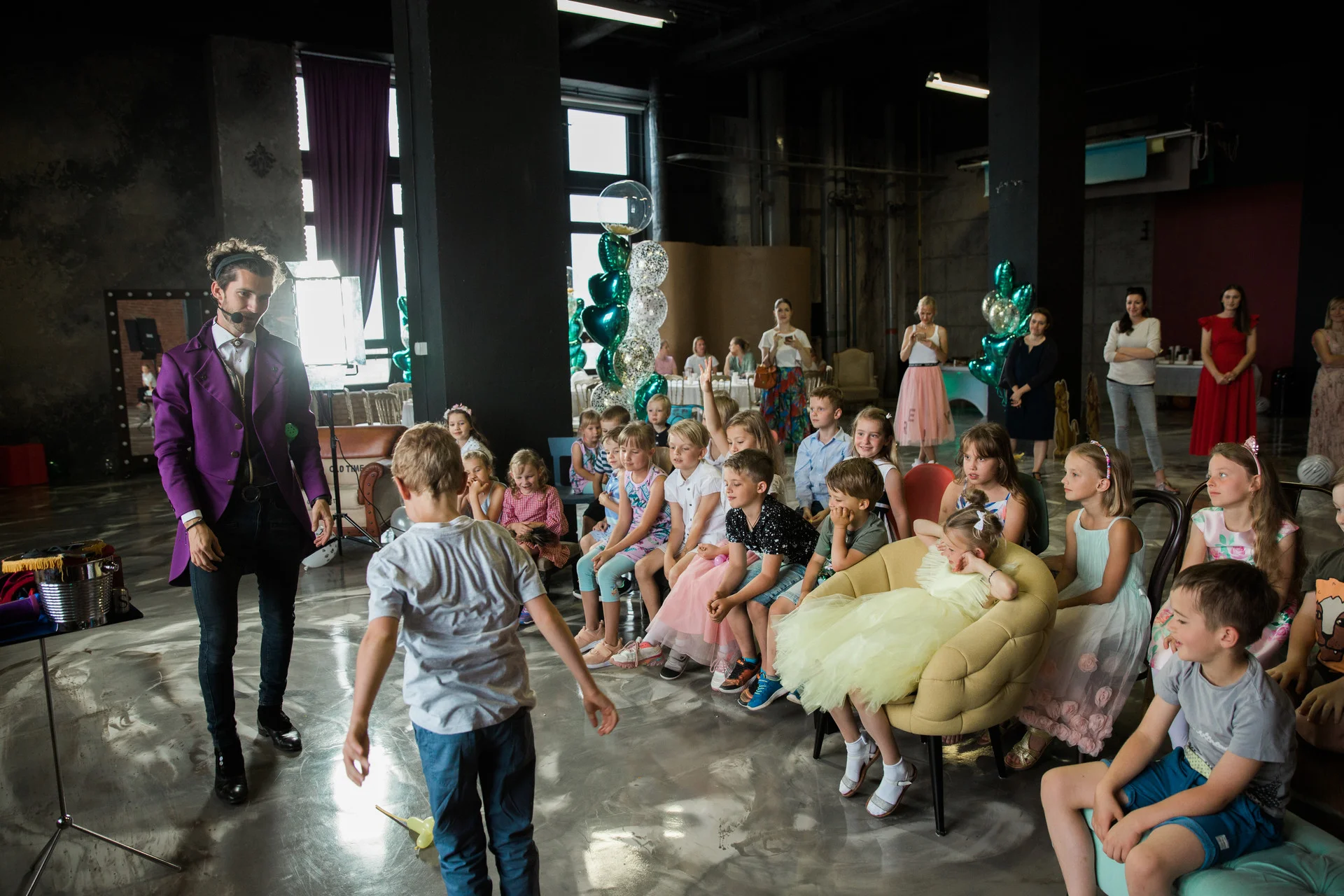 Oslava 7. narozenin, kouzelník Praha, Hostivař