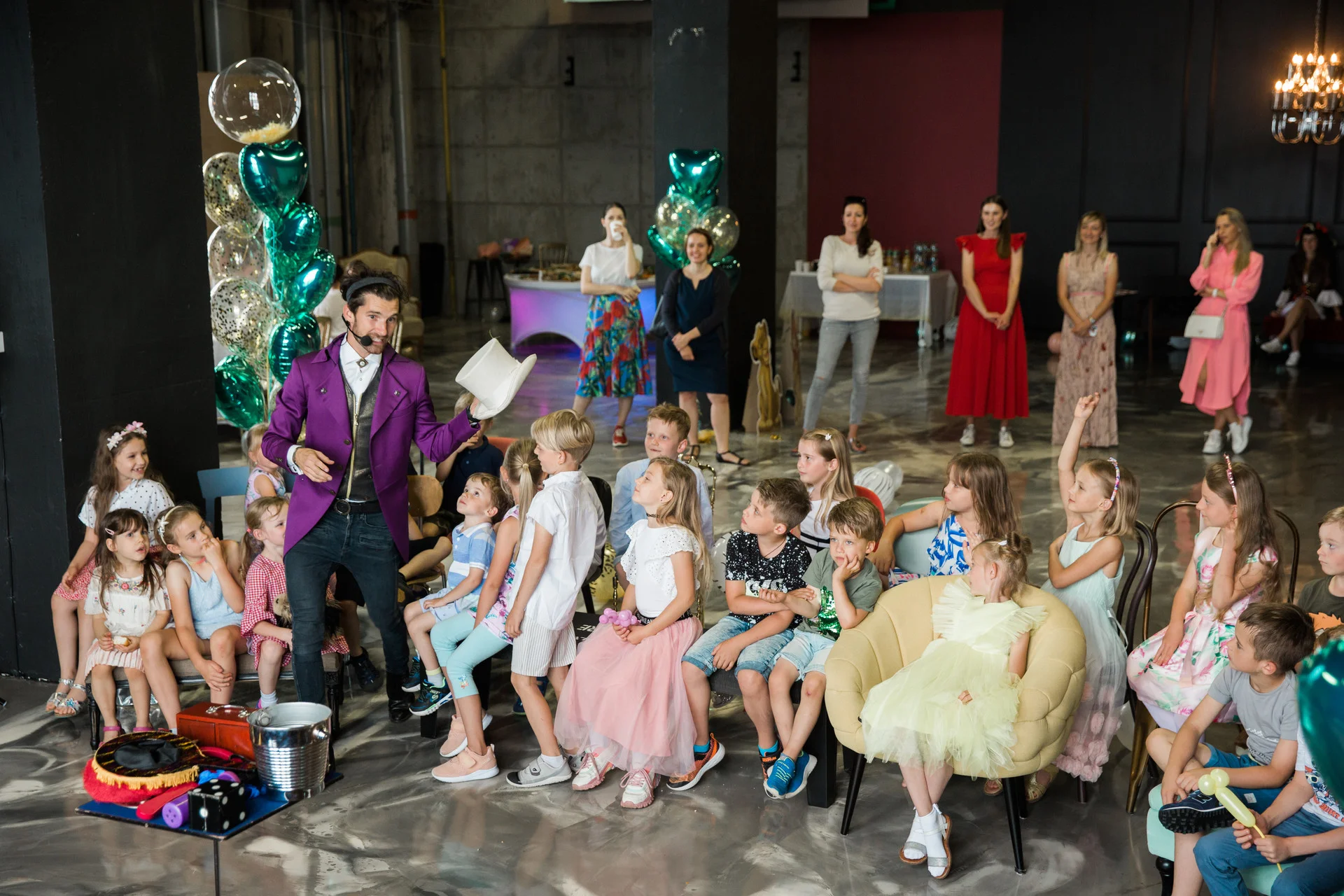 Oslava 7. narozenin, kouzelník Praha, Hostivař