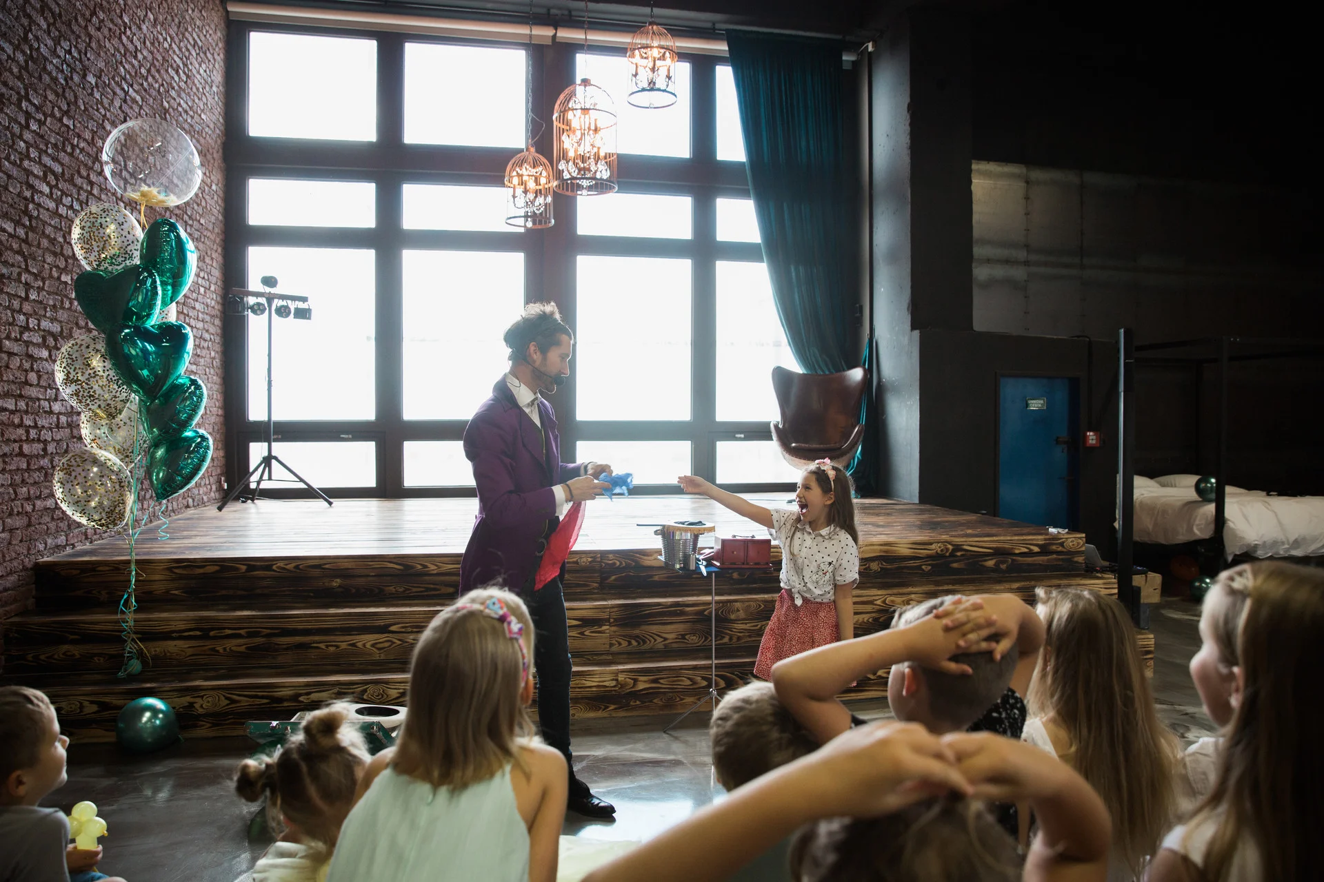 Oslava 7. narozenin, kouzelník Praha, Hostivař