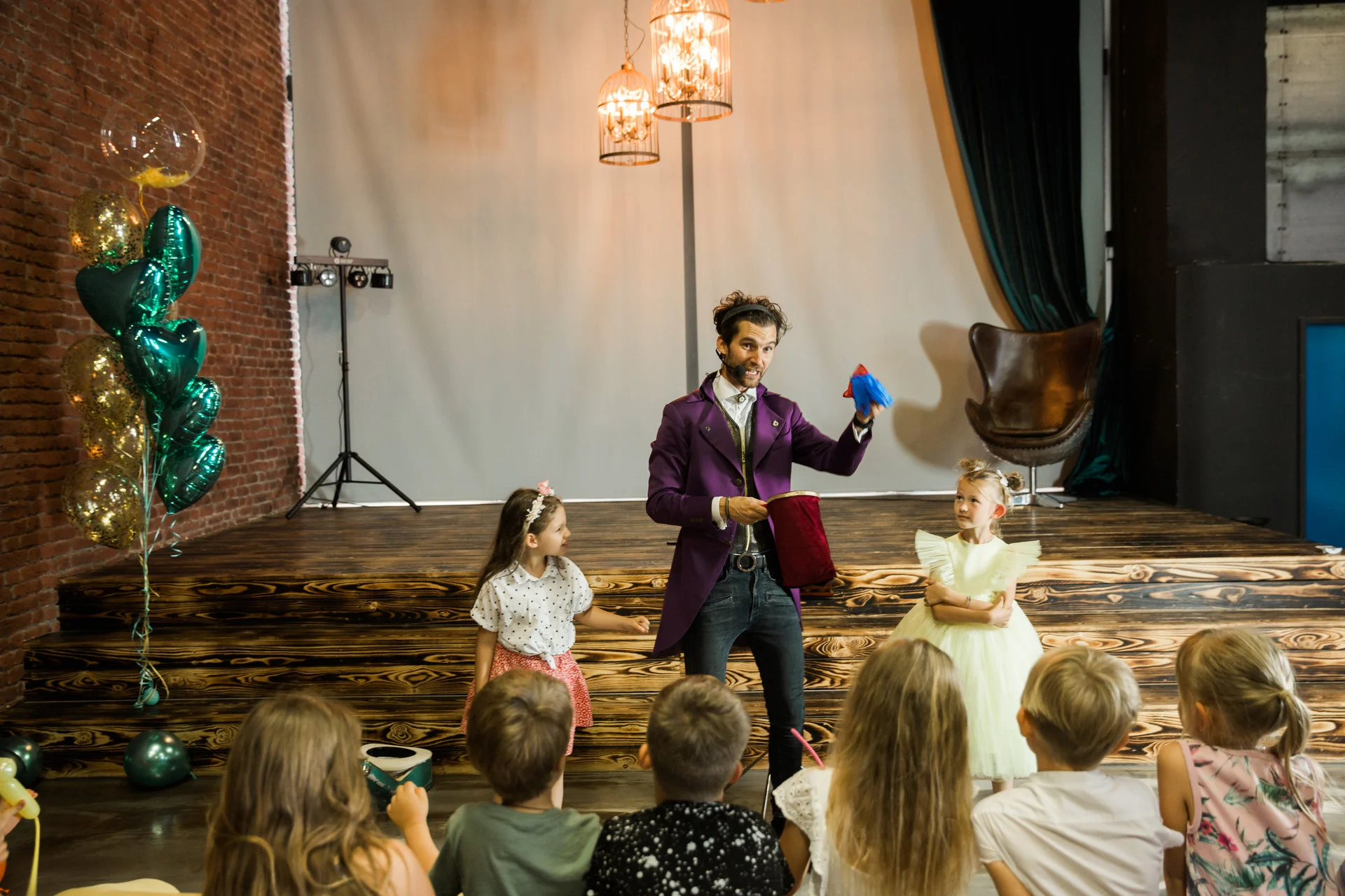 Oslava 7. narozenin, kouzelník Praha, Hostivař