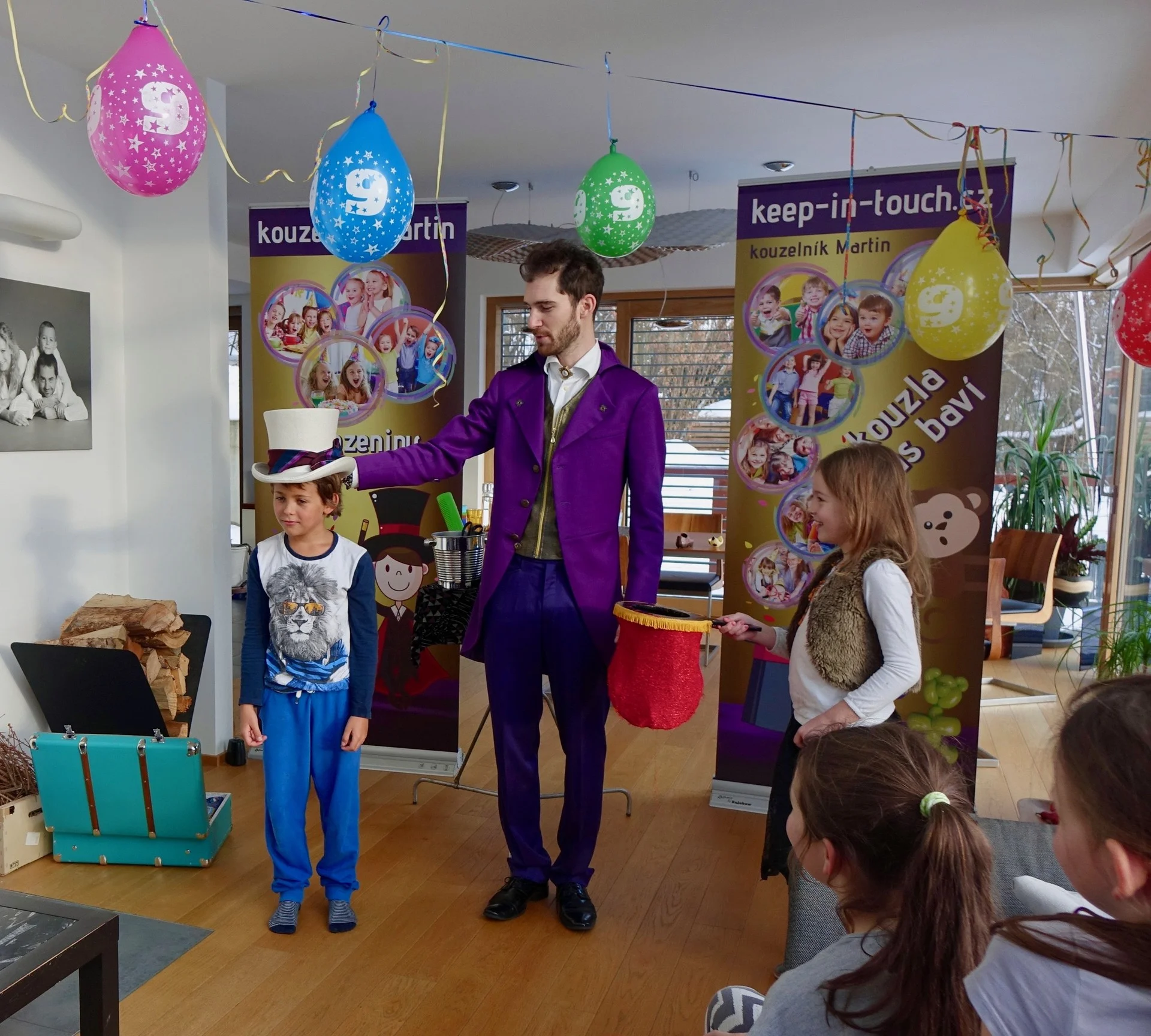 Šimon, oslava 9 narozenin, Mnichovice.