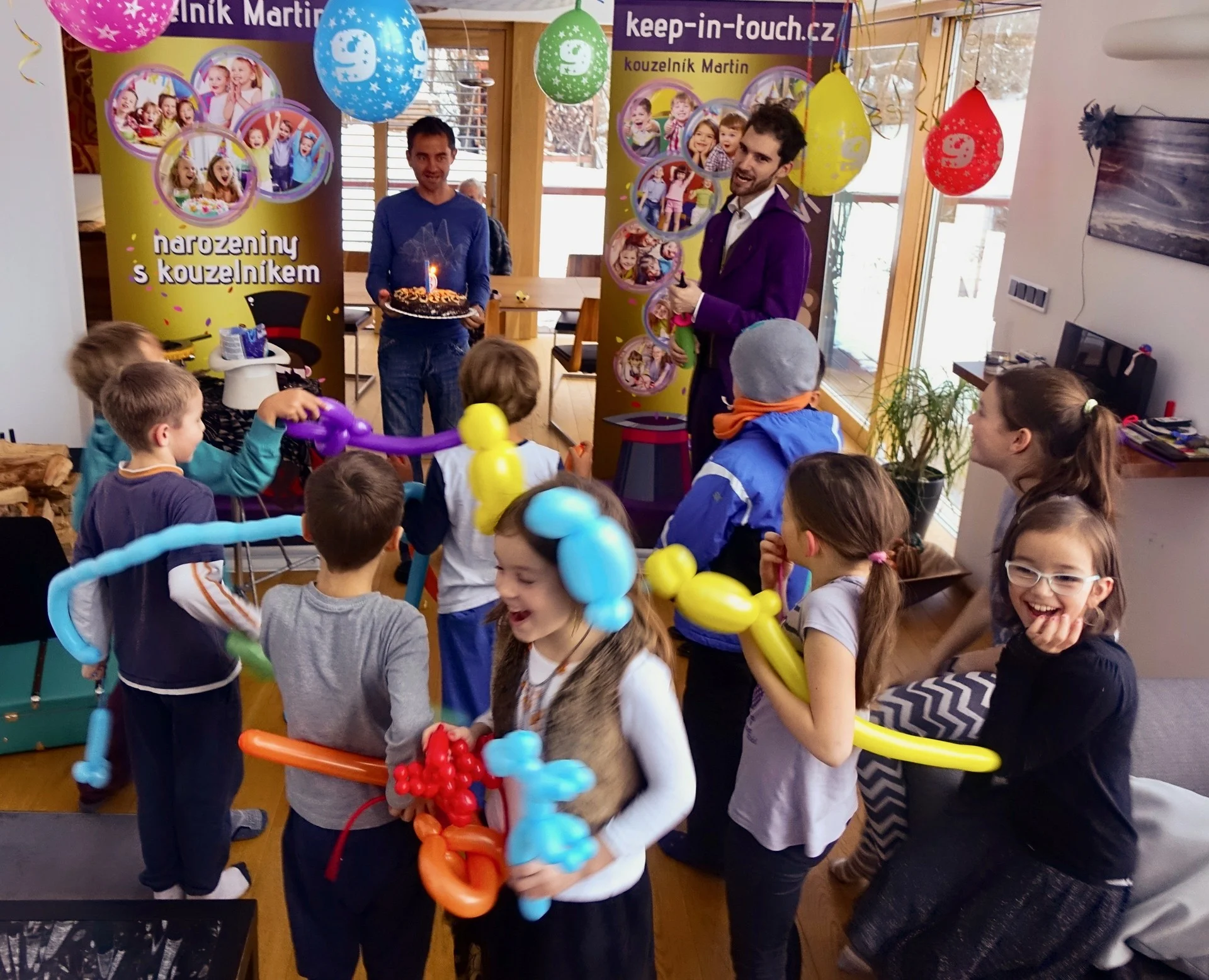 Šimon, oslava 9 narozenin, Mnichovice.