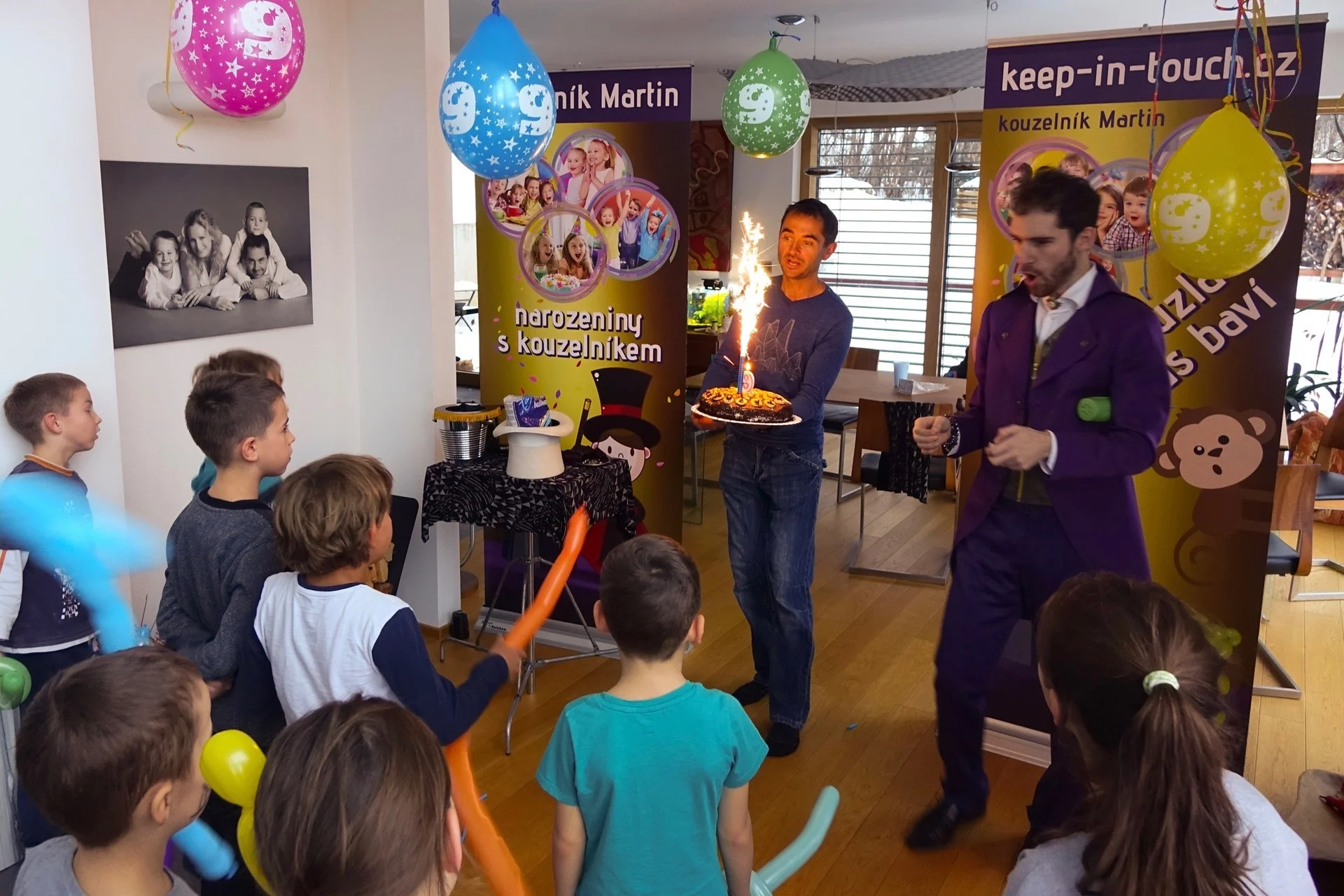 Šimon, oslava 9 narozenin, Mnichovice.