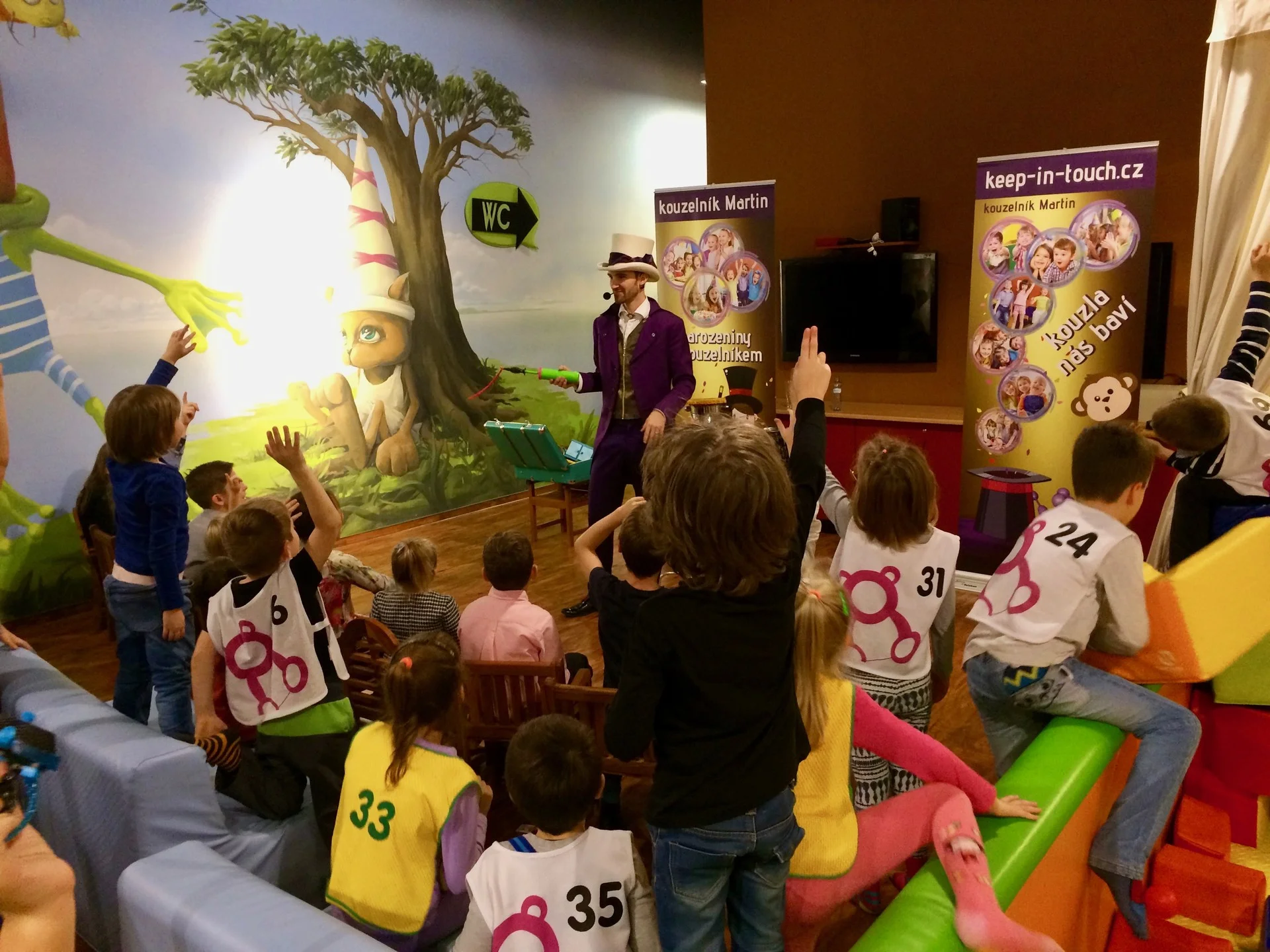 Daniel, 8 let, oslava v dětském koutku Time Out Plus, Černý most