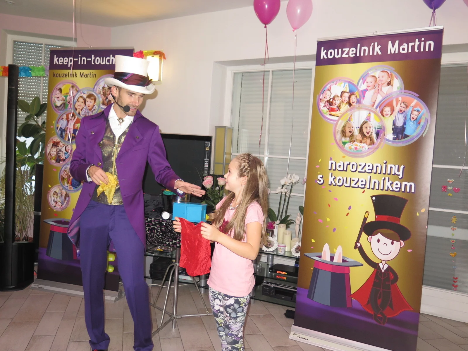 Dětská oslava narozenin, kouzelník a zábava na oslavu