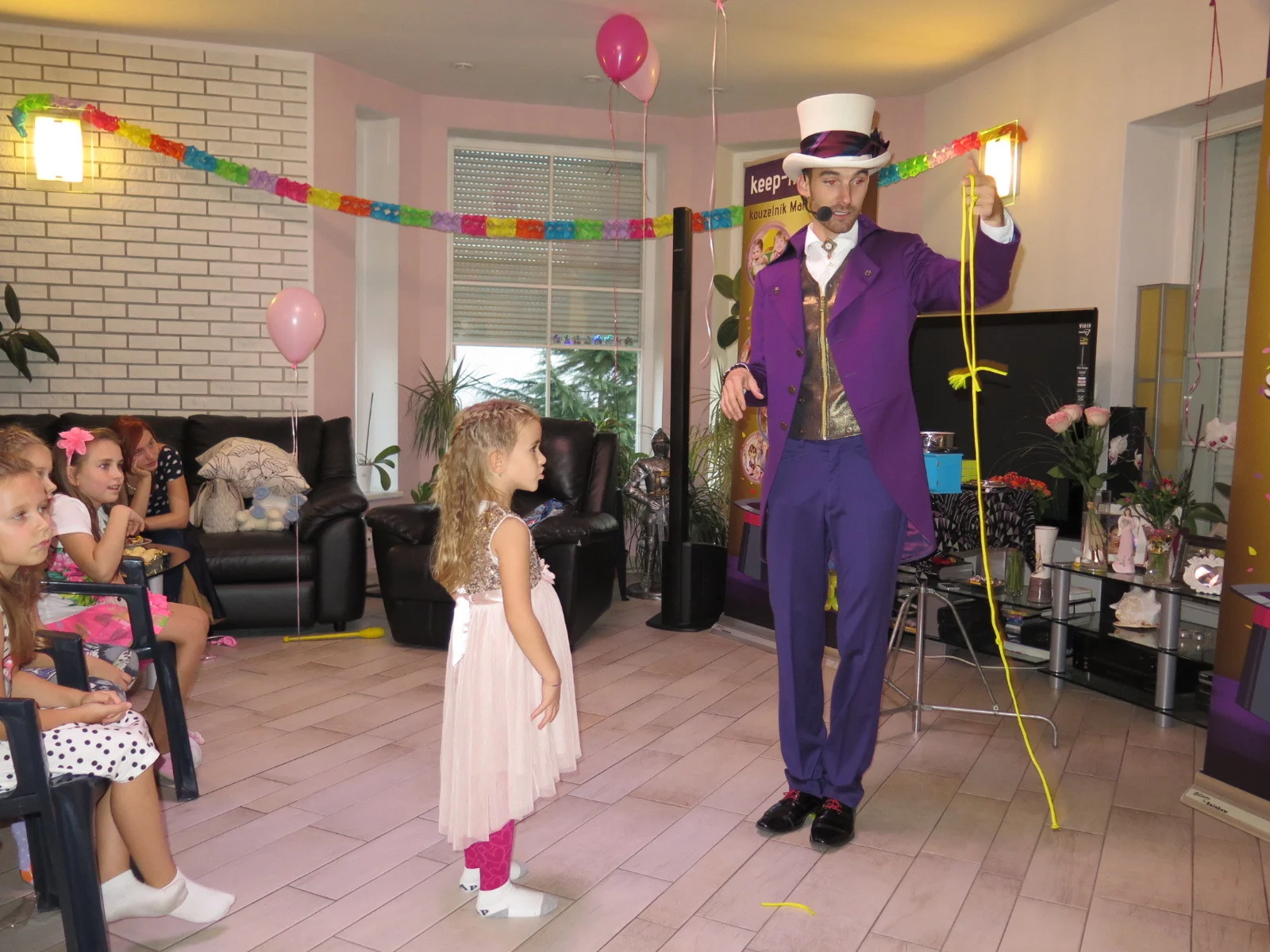 Dětská oslava narozenin, kouzelník a zábava na oslavu