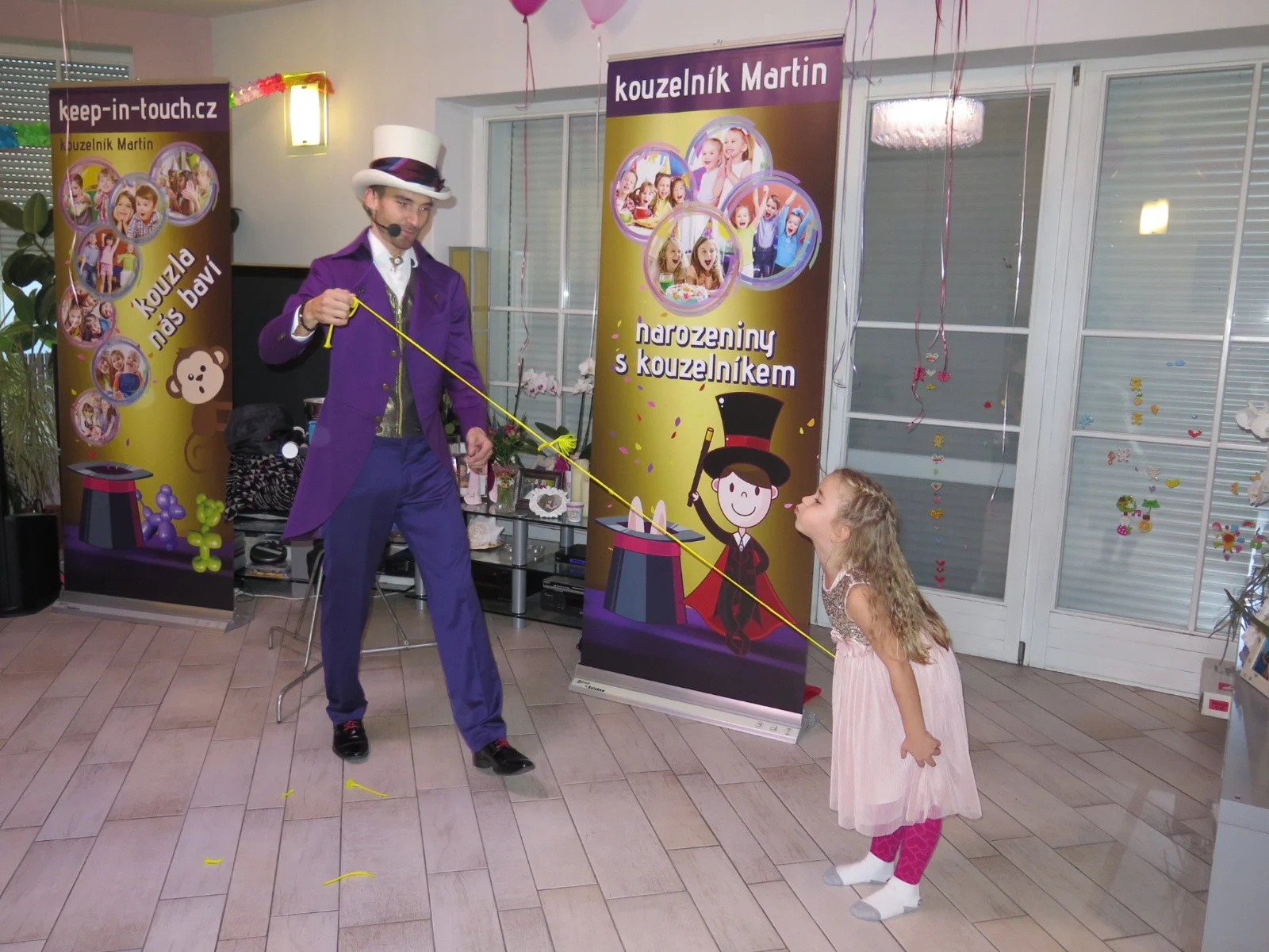 Dětská oslava narozenin, kouzelník a zábava na oslavu