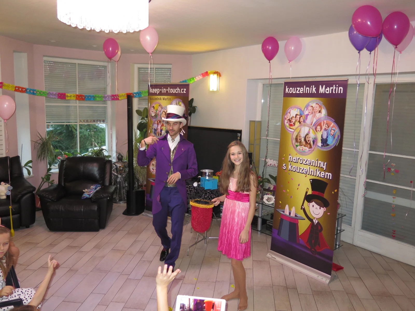 Dětská oslava narozenin, kouzelník a zábava na oslavu